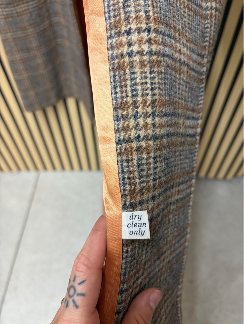 Pendleton Vintage Wool Plaid Double-Breasted Overcoat - Picture 4 of 7